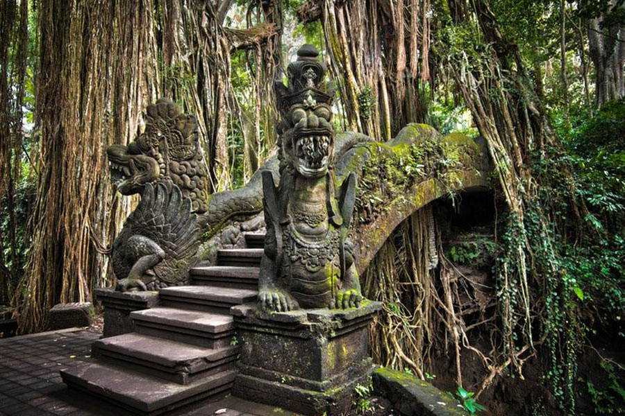 ubud monkey forest, gianyar places of interest