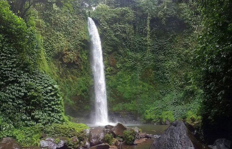 bali nungnung waterfall, badung places of interest