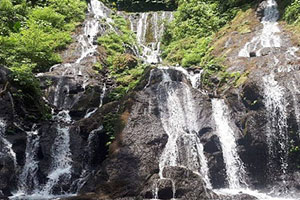 first waterfall at pucak manik waterfall, buleleng places of interest